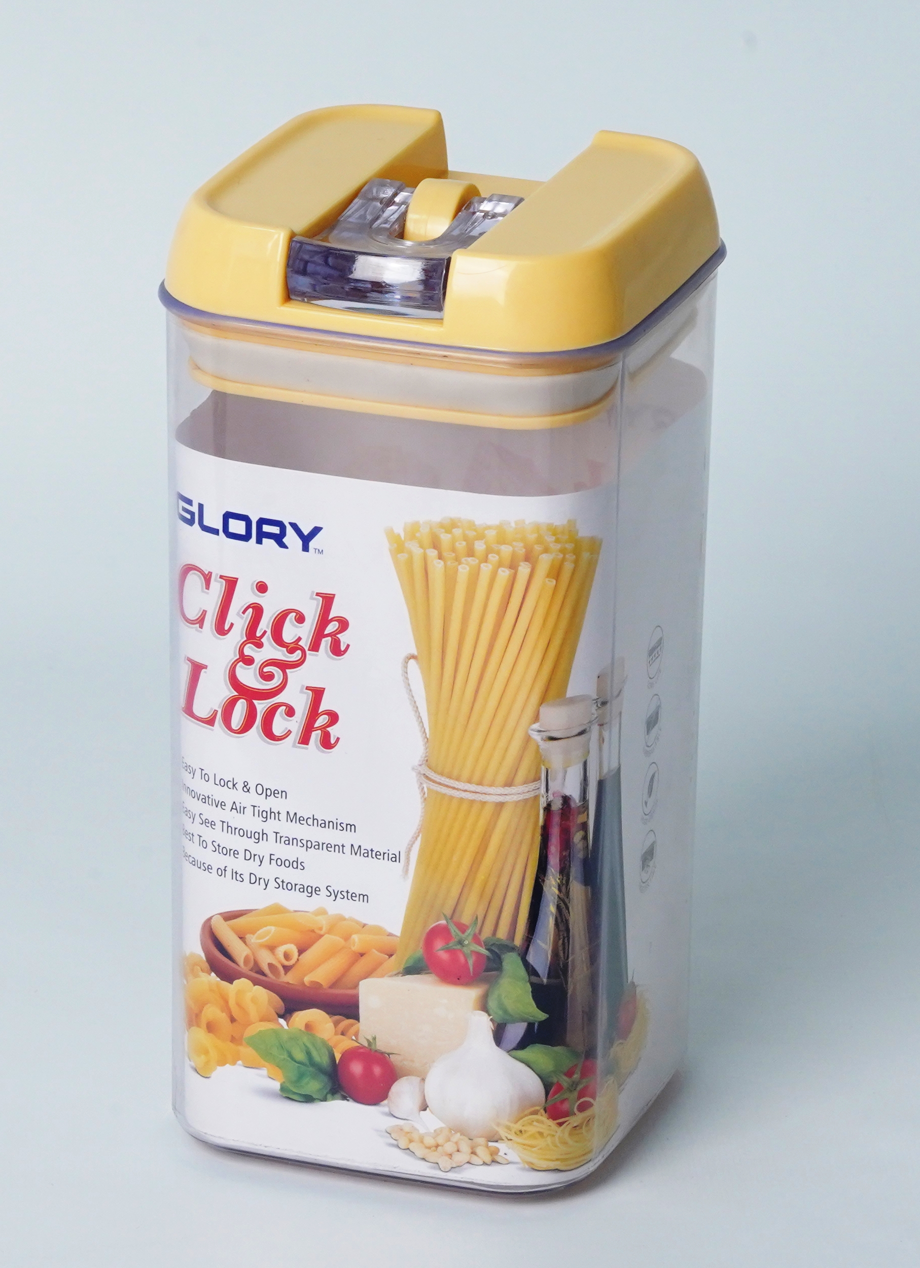 Click and Lock Airtight Jars Square