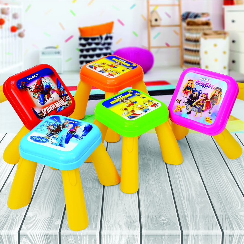 Plastic Kids Smart Stool Multicolor